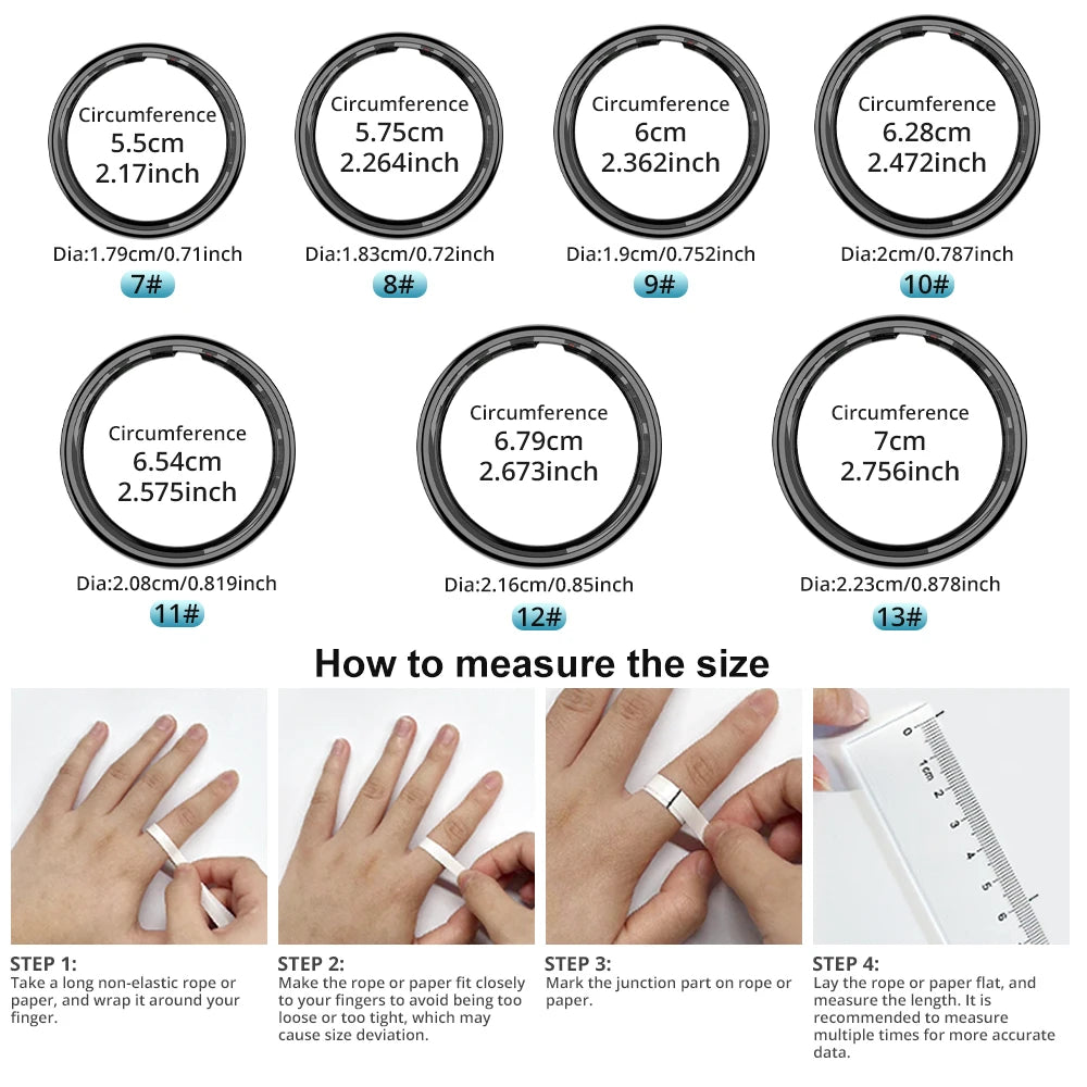 Qring R11 Smart Ring 2025 with Gesture Control Ring Man Waterproof Connected Remote Control Smartring Electric Touches Ring