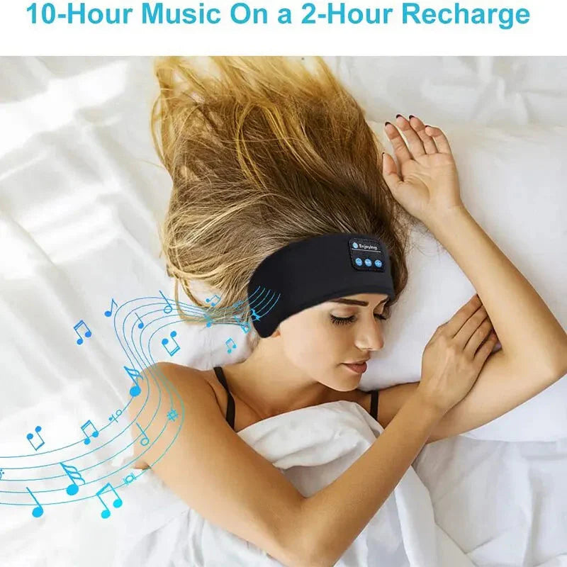 Wireless Sleep Headphones Headband: Soft Breathable Fabric + Bluetooth 5.0 (Overnight Use)