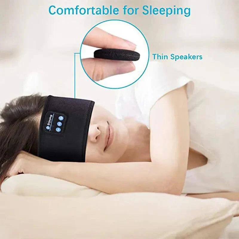 Wireless Sleep Headphones Headband: Soft Breathable Fabric + Bluetooth 5.0 (Overnight Use)