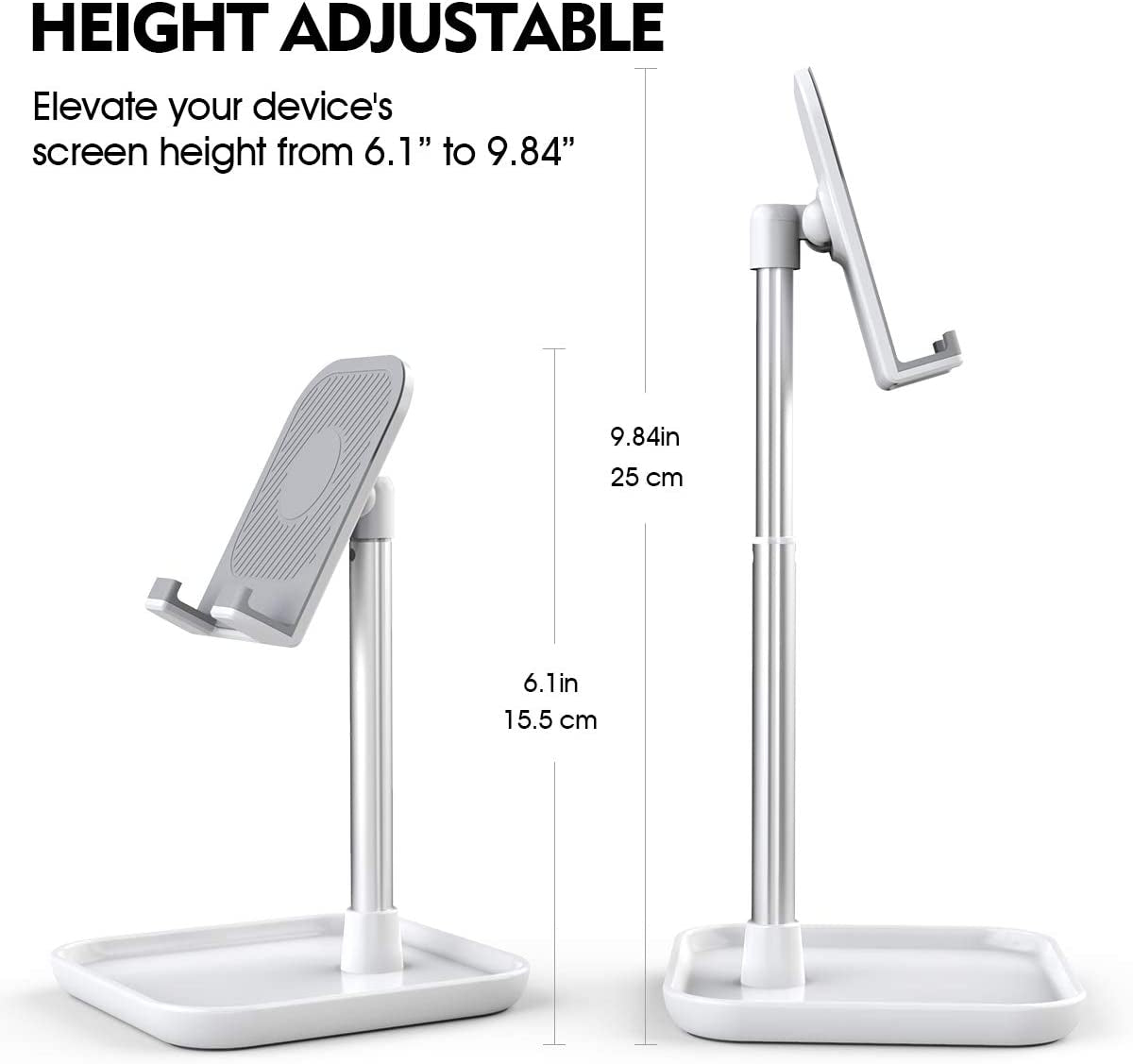 Adjustable Phone & Tablet Stand: Stable, Ergonomic & User-Friendly