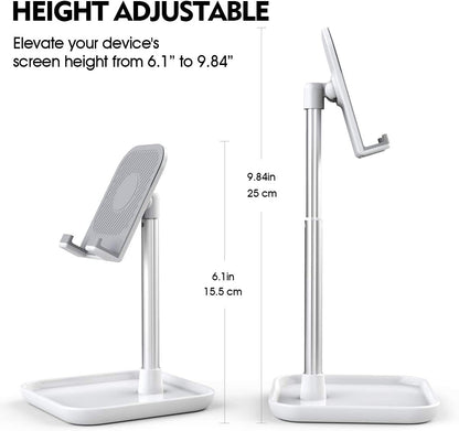 Adjustable Phone & Tablet Stand: Stable, Ergonomic & User-Friendly