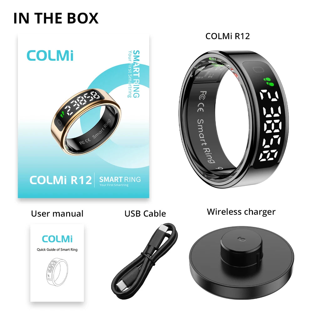 Qring R11 Smart Ring 2025 with Gesture Control Ring Man Waterproof Connected Remote Control Smartring Electric Touches Ring