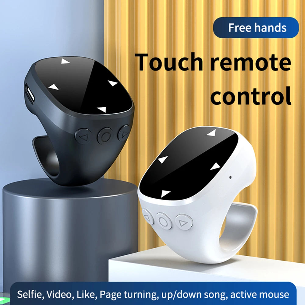 For Tiktok Scrolling Ring Bluetooth-Compatible 5.3 Video Scrolling Remote Control Finger Remote for Android Ios Iphone Ipad
