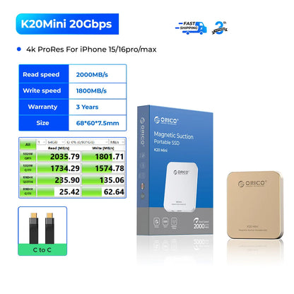 Portable Mini Lightweight Phone Hard Drive (No More Inefficient Storage)