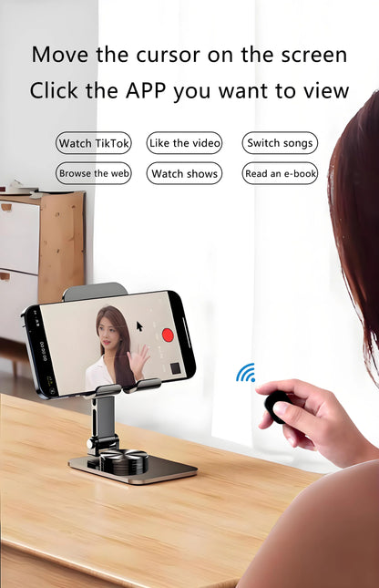 Smart Ring Remote Control with Touchpad – Wireless Screen Clicker, Scroller & Media Controller