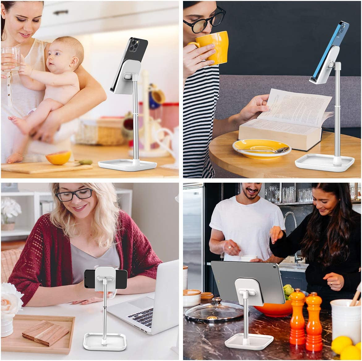 Adjustable Phone & Tablet Stand: Stable, Ergonomic & User-Friendly
