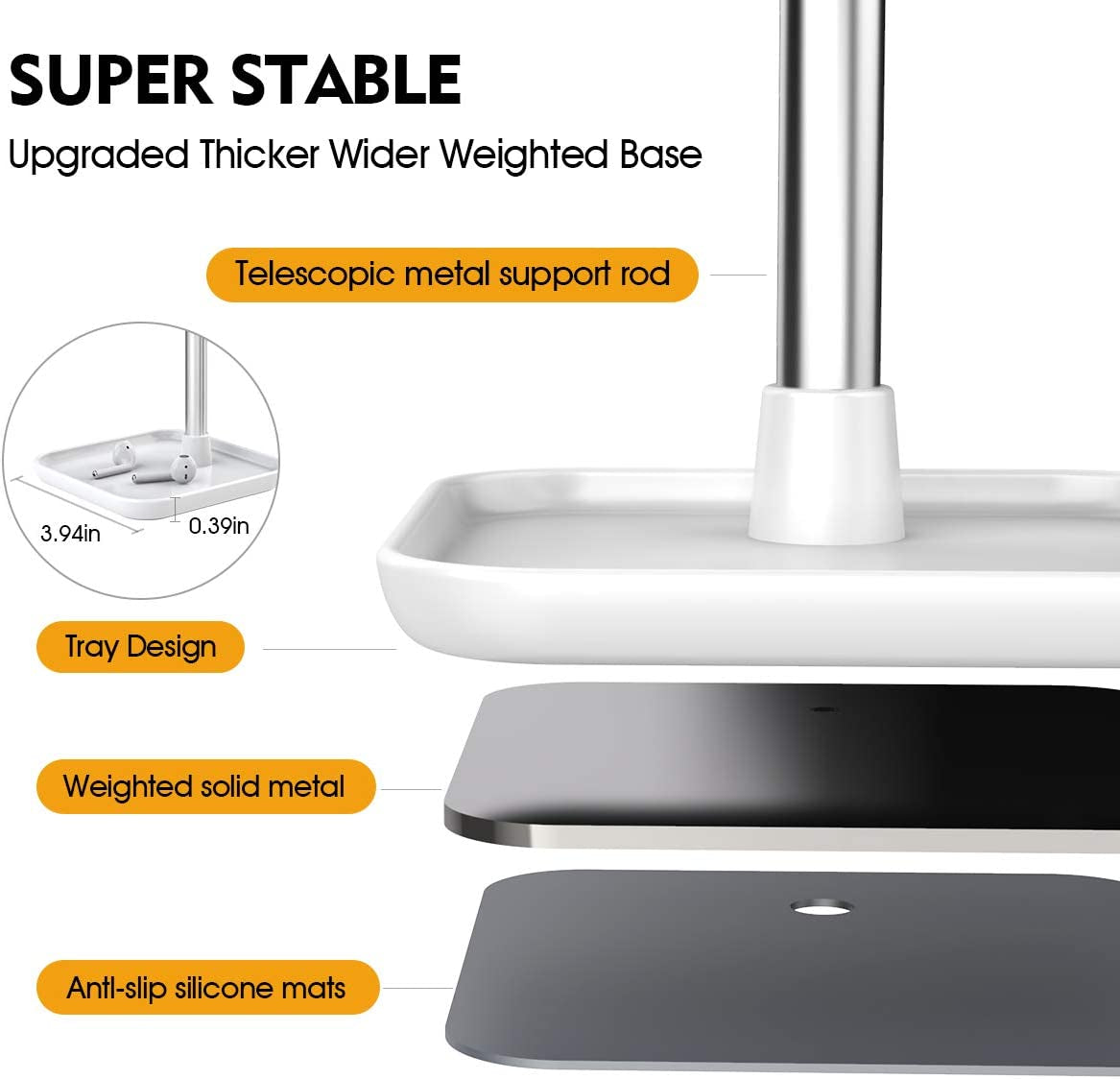 Adjustable Phone & Tablet Stand: Stable, Ergonomic & User-Friendly