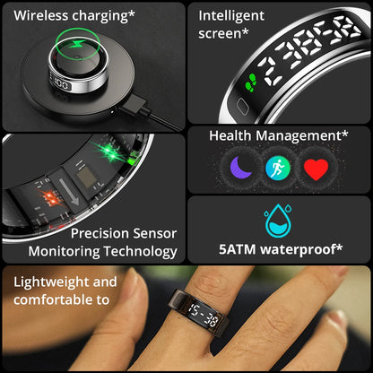 Qring R11 Smart Ring 2025 with Gesture Control Ring Man Waterproof Connected Remote Control Smartring Electric Touches Ring
