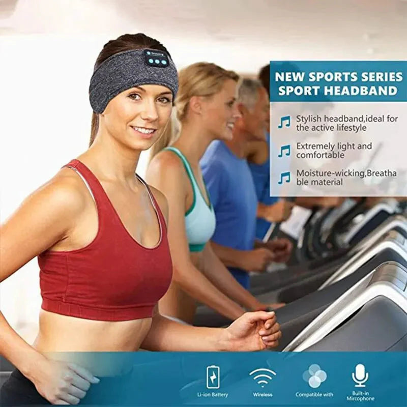Wireless Sleep Headphones Headband: Soft Breathable Fabric + Bluetooth 5.0 (Overnight Use)