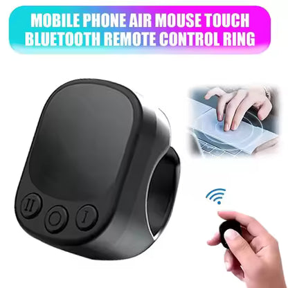 Smart Ring Remote Control with Touchpad – Wireless Screen Clicker, Scroller & Media Controller